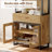 2 PCS Modern 72" Tall Bookcase With 2 Drawers And Open Book Shelfs, Library Book Shelf With Storage Cabinet And Glass Doors, Wood Freestanding Bookshelves For Home Office, Living Room, Oak-636969200-636969205-636969208