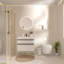 Meuble-lavabo mural VELA de 24 po avec lavabo en acrylique intégré, 2 tiroirs à fermeture en douceur, armoire flottante pré-assemblée-125515317-125515318