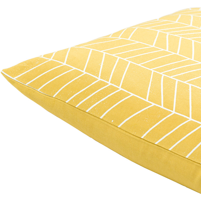 Pillow Cover B Throw, 20" x 20", Saffron/Cream