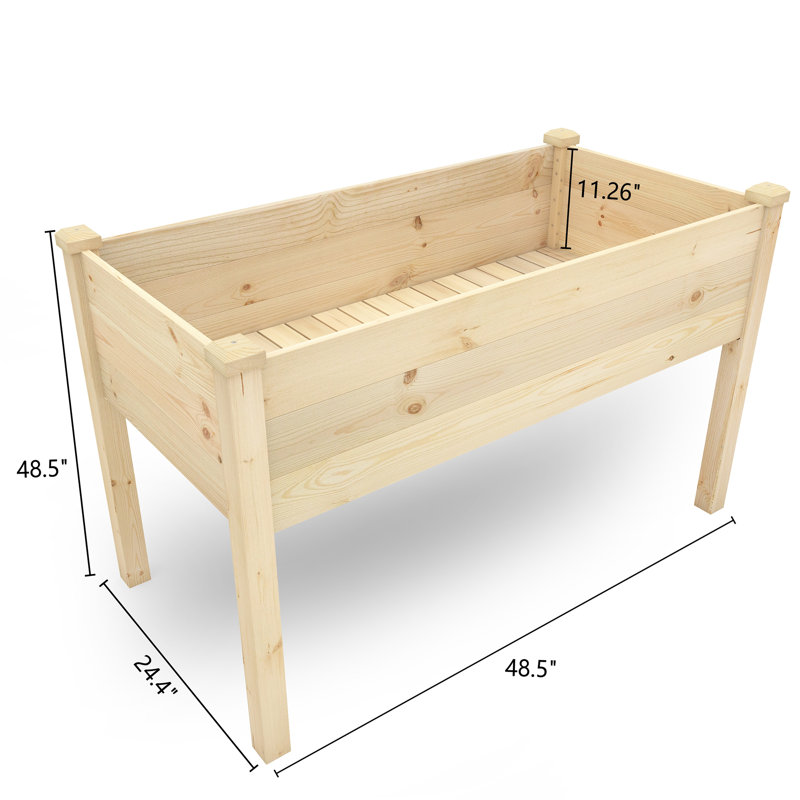 Suchi Wood Raised Garden Bed