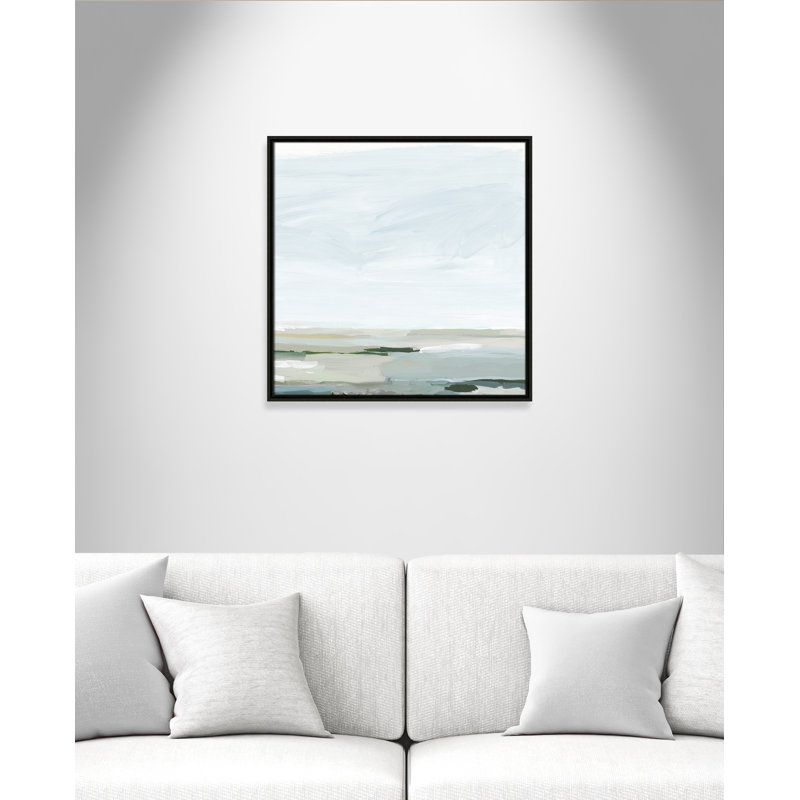 Catrena Pure Stillness - Floater Frame Painting Print on Canvas, 25.5" H x 25.5" W, Espresso
