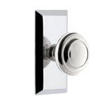 Grandeur Concealed Screw Mechanism Circle Knob with Rectangle Rosette