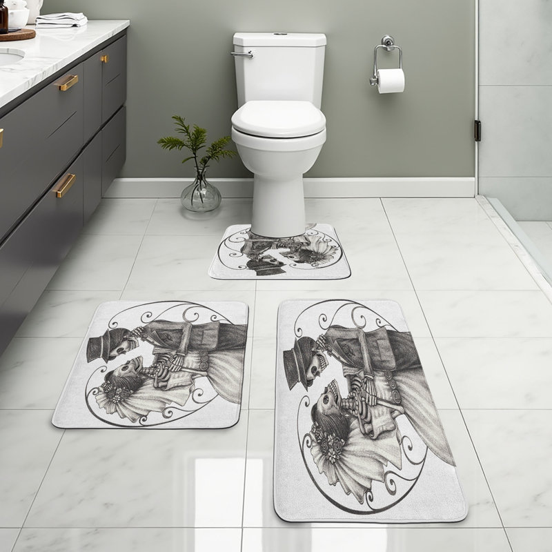 Ensemble de tapis de salle de bain Romance 3 pièces Romance