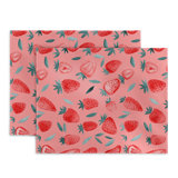 Pelma Strawberries 14" Cotton Placemat