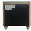 Table de chevet en velours beige Lucienne