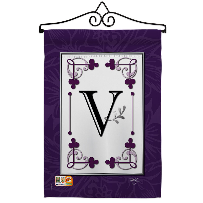 Classique classique 2 faces polyester 19 x 13 po ensemble de drapeaux, V