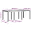 Rectangular Outdoor Dining Table 100 cm D-805869271-805869279