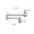 Pot Filler Faucet Wall Mount Brushed Nickel, Double Handles A Consistent And Smooth Water Discharge, Corrosion Processing, Quiet Splash- Supply System Nickel Mount, Arm Improves Functionality,