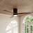52" 3 - Blade Led Solid Wood Ceiling Fan With Remote Control