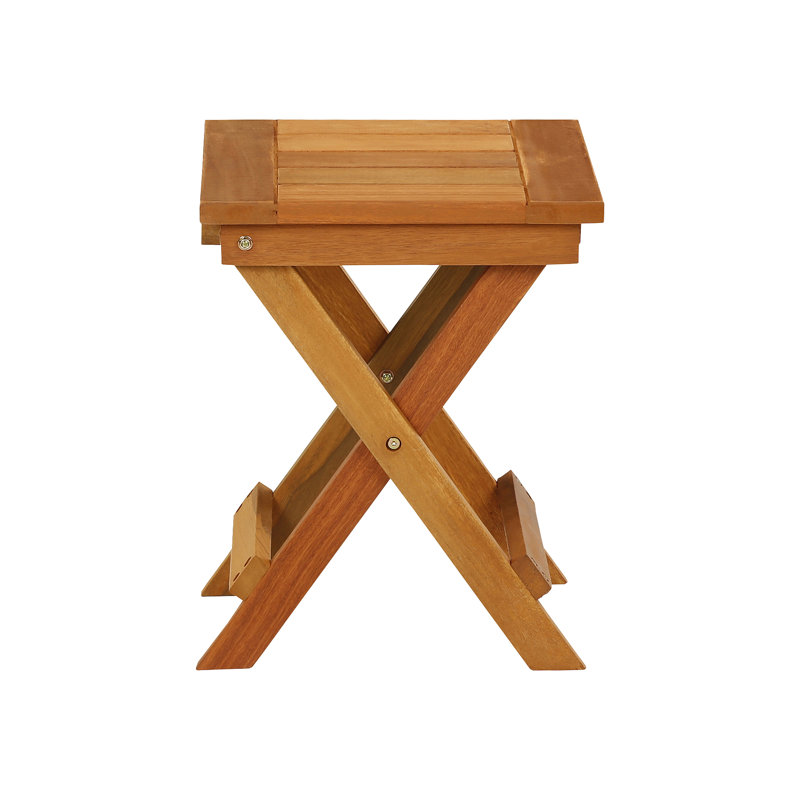 Arianna Square Folding Outdoor Side Table , 34.8cm cm W 35.81cm cm D