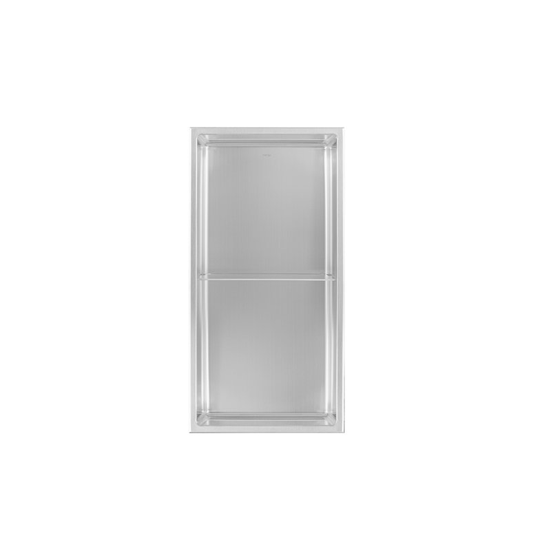 Niche murale, Acier inoxydable brossé