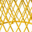 Table d'appoint en fer jaune mat à couper le souffle, design mis en valeur, 48,7 cm x 48,7 cm x 45 cm, capacité de charge de 9 kg. Table élégante et résistante.