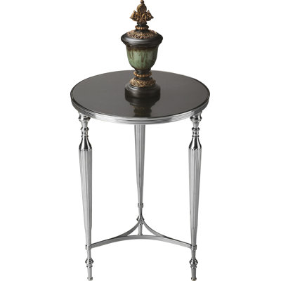 Ciara Round Glass 16.25" Side Table