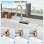 Évier de cuisine à encastrer avec effet cascade - Bac unique en quartz/granit composite 33 x 22 x 10 pouces avec robinet extractible et comptoir intégré