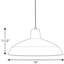 Luminaire suspendu conique 1 lumière-15115260