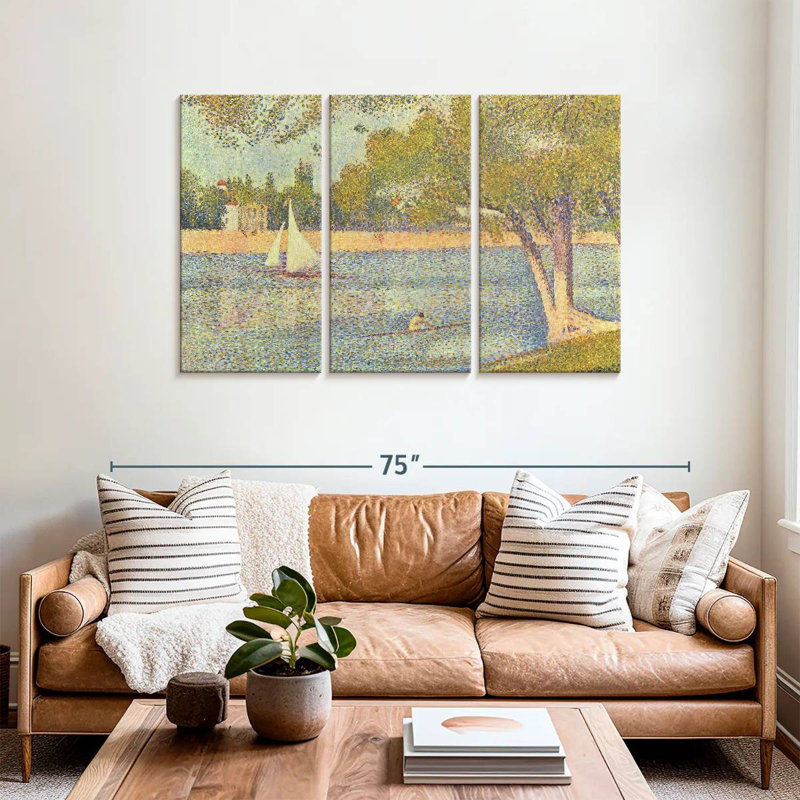 Alvord la seine à La Grande Jatte, H 36 po x l 57 po