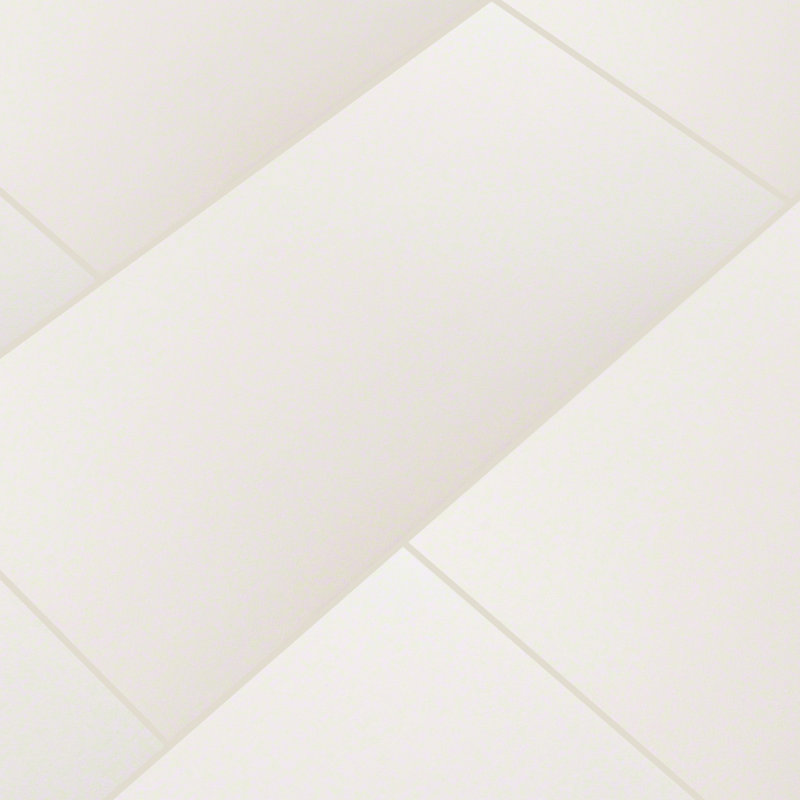 Segment Blanc 12 in. x 24 in. Polished Porcelain Floor and Wall Tile