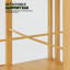 Bibliothèque 60 po H 60 po x l 14,5 po x P 14,5 po, support de rangement moderne, brun, pour la maison-1323114221
