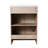 Freestanding White Ceramic Sink Bathroom Vanity - 2 Doors Adjustable Shelf Plain Oak Finish Modern Style Countertop Soft-Close Spacious Construction-1043448706-1043448733