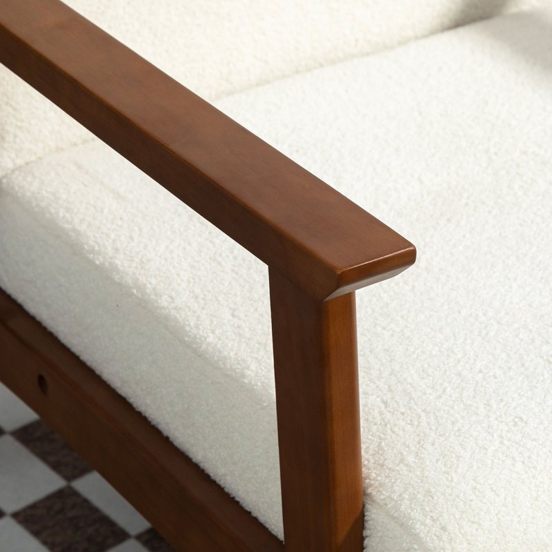 Rackerby Upholstered Armchair, White