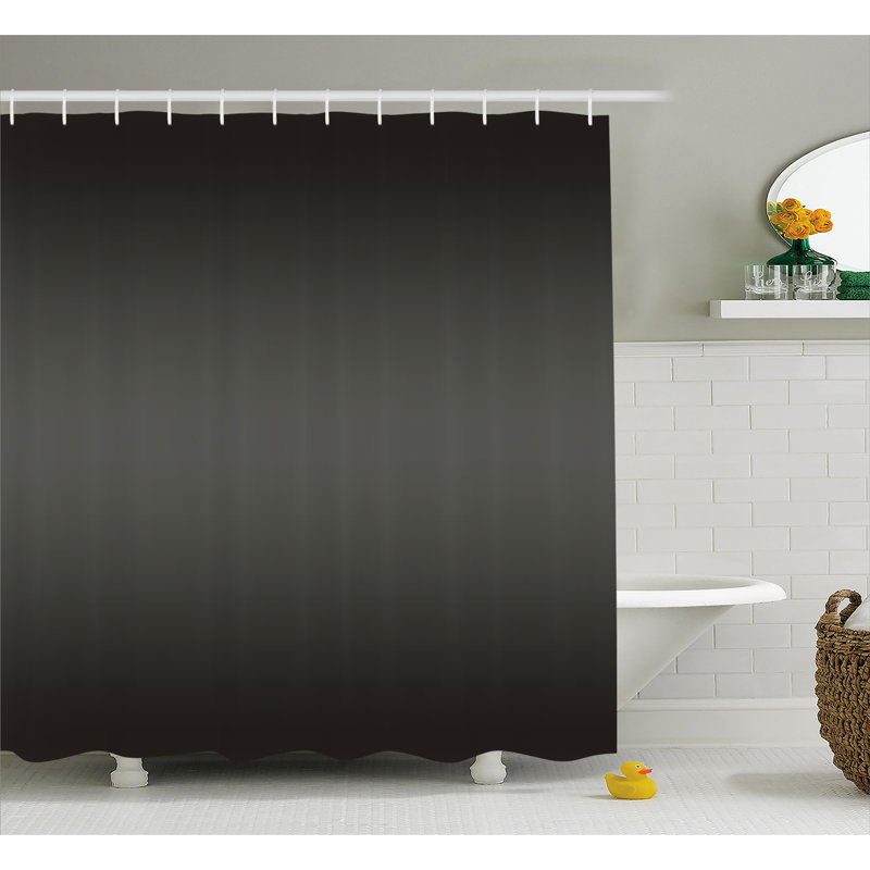 Shower Curtain with Hooks Included, 84" H x 69" W, Gray
