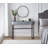 39" Mirrored Makeup Vanity Table with Stainless Steel Base, Mirrored Console Dressing Table with 2 Drawers,Versatile Desk for Bedroom and Office-248942557
