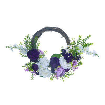 Spring Floral Faux Mixed Assortment 5'' Wreath