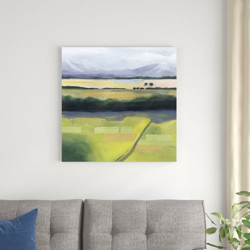 «Viridian Venture I» par Grace Popp - peinture sur toile tendue, H 30 po x l 30 po