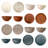 Sango Siterra Painter's Palette 16-Piece Stoneware Dinnerware Set - Service For 4, Plate & Bowl Set
