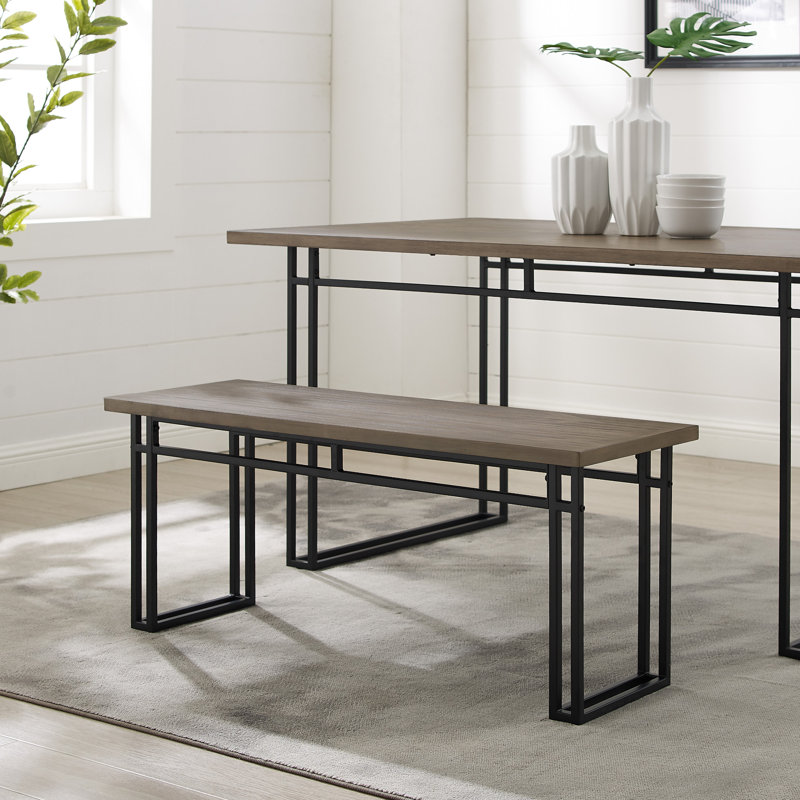 Banc de salle à manger Debasish, Gris