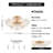 Rosa Modern 6-Light 17.7" Glam Clear Glass Flower Crystal Flush Mount - Glossy Brass