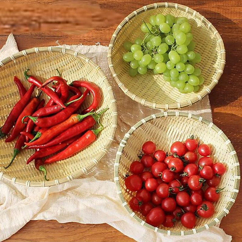Trade With Batts 3 Pack Bamboo Basket Tray