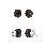 Nostalgic Warehouse Classic Rosette Entry Set with Round Clear Crystal Knob
