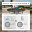 Ensemble repas pour patio 4 personnes Leonard avec chaises pivotantes
