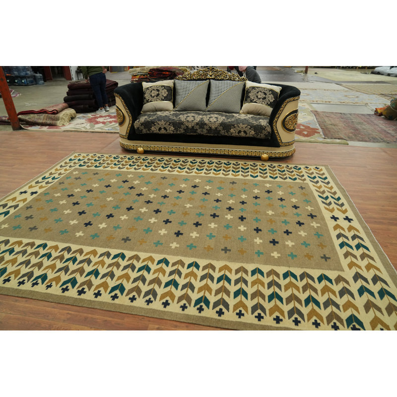 Tapis oriental géométrique 8 x 12