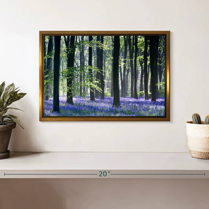 Bluebell Vision, 13 po x 9 po, Cadre flottant doré