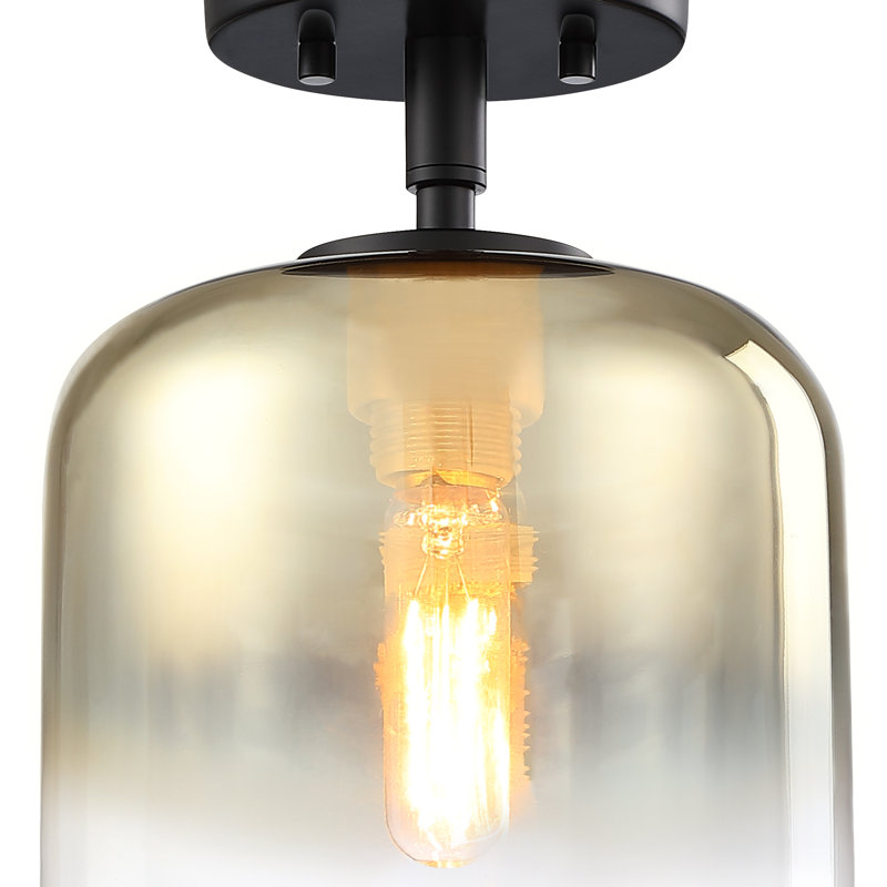 Bolinas Glass Semi Flush Mount