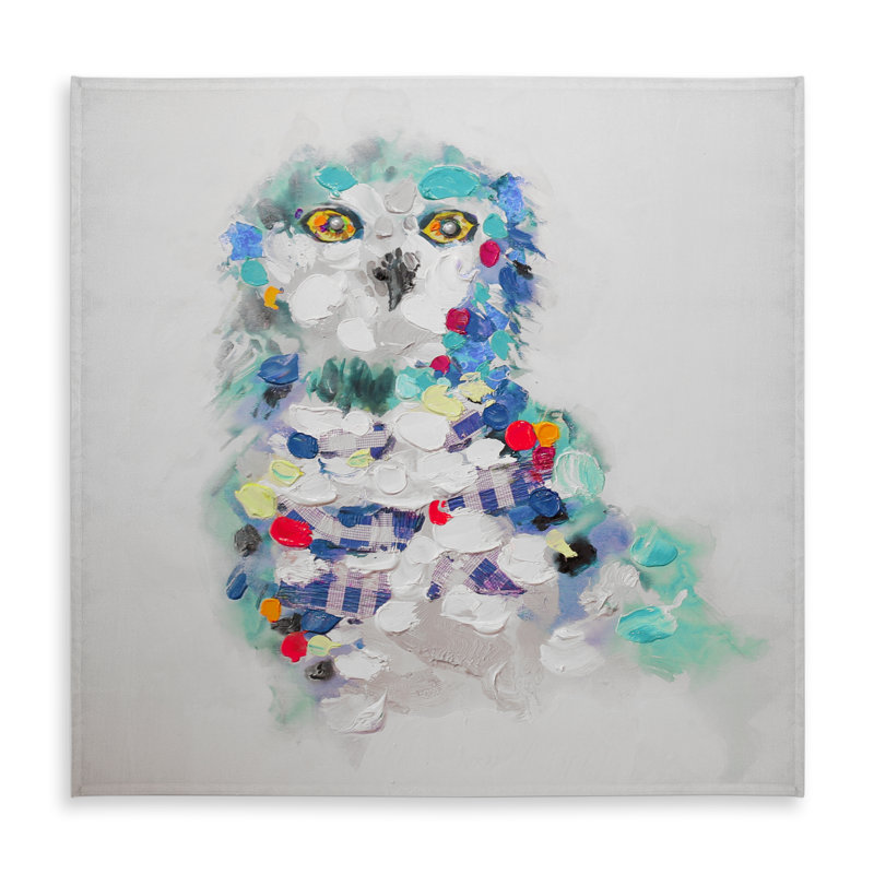 Abstract Owl Tablecloth - Wildlife Decor for Indoor Outdoor Use