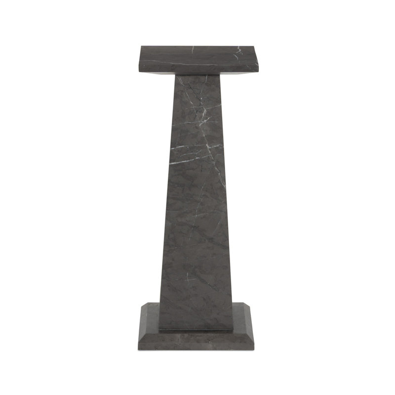 Ellric Pedestal 40", Grey Italian Marble