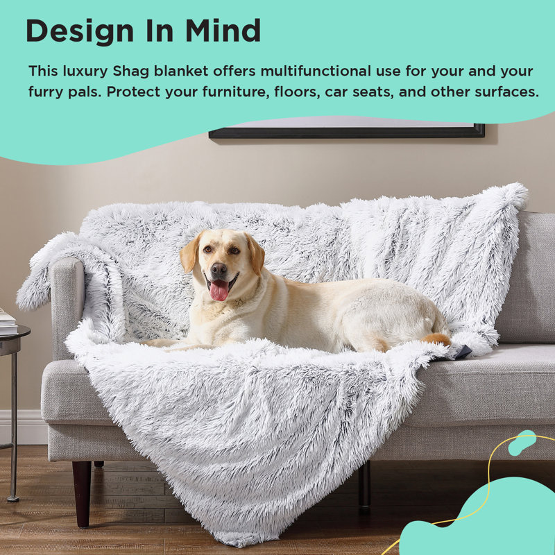 Extra Large Frost Gray Orthopedic Waterproof Dog Blanket
