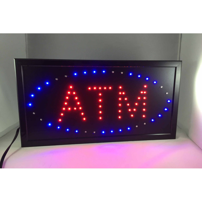 Trinx® Bright LED ATM SIGN ANIMATED NEON LIGHT CHAIN ED746D43A1D9481093B11DF17FA19E4D