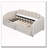Twin Size Upholstered Daybed with Pop-Up Trundle & USB Charging Ports-1952304301