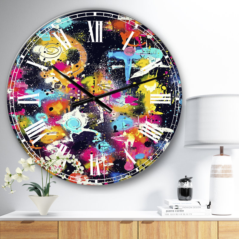 Horloge murale moderne surdimensionnée The Lovers The Dreamers & Me, Surdimensionné
