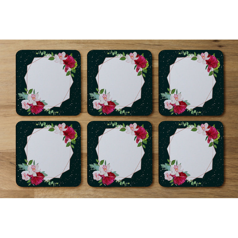 Square 6 Piece Coaster Set