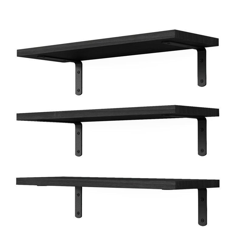 Stojadin Square Floating Shelf, Black