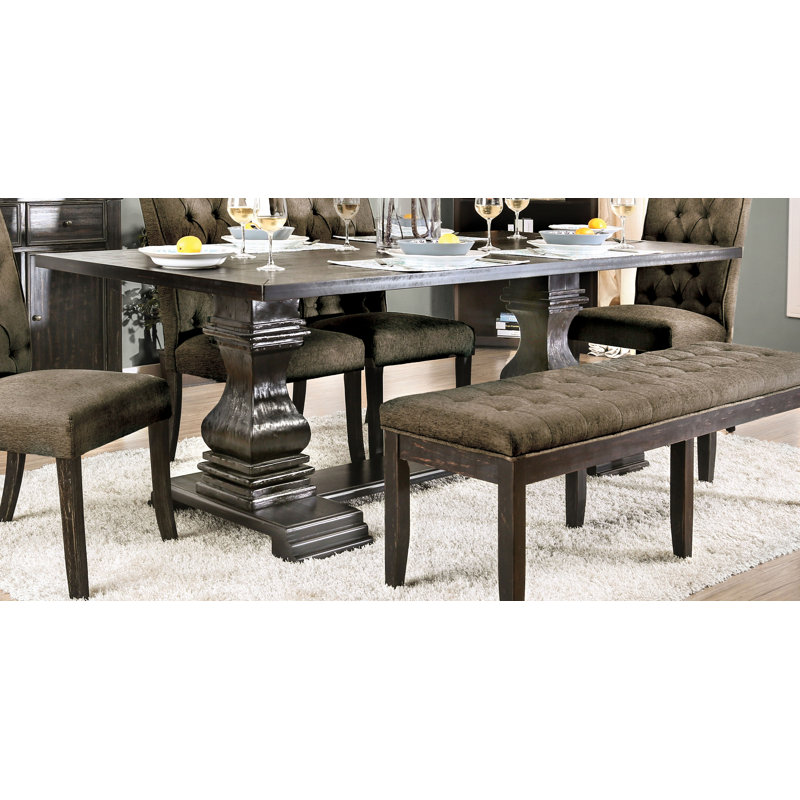 Biyron Solid Wood Base Dining Table