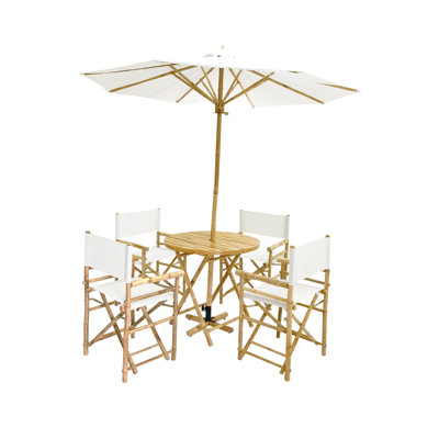 Ensemble repas 5 pièces avec parasol Atchison