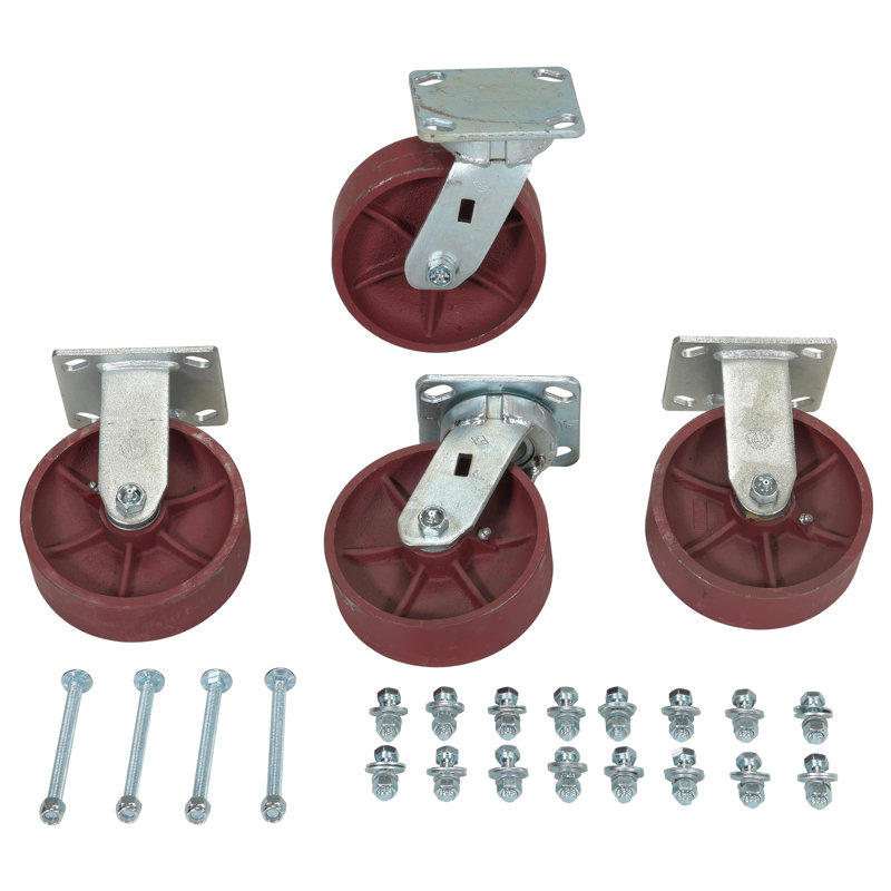 Ensemble de roulettes en acier Ductile