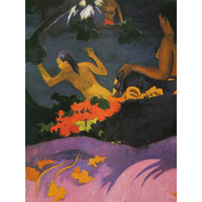« pres de la mer » par paul gauguin, reproduction d’art sur toile tendue