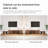 70.9"-120" Retracted Extendable TV Stand, Mid-Century Modern Media Console Cabinet with Cabinets & Open Shelves